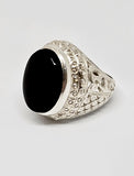 Black Yemen Agate (Yemeni Aqeeq Ring)