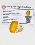 Yellow AGATE (Aqeeq Ring)