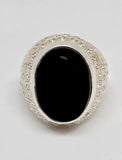 Black Yemen Agate (Yemeni Aqeeq Ring)