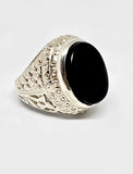 Black Yemen Agate (Yemeni Aqeeq Ring)