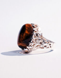 Tiger’s Eye (Aqeeq) Ring – Bold and Striking